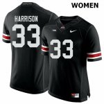 NCAA Ohio State Buckeyes Women's #33 Zach Harrison Black Nike Football College Jersey CKW1345NH